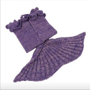 NWT Mermaid Tail Blanket Knit Crochet SUPER SOFT